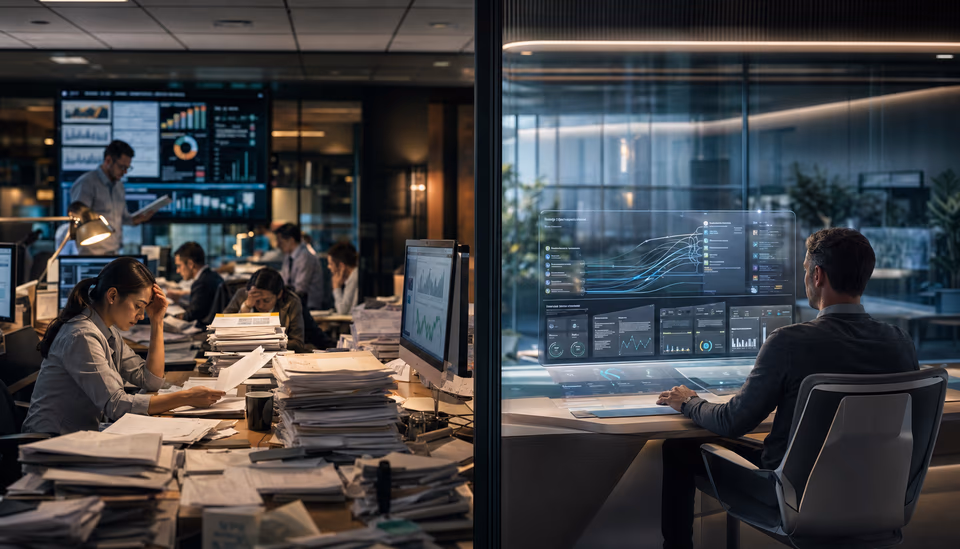 Traditional operations were built around people pushing work through systems.